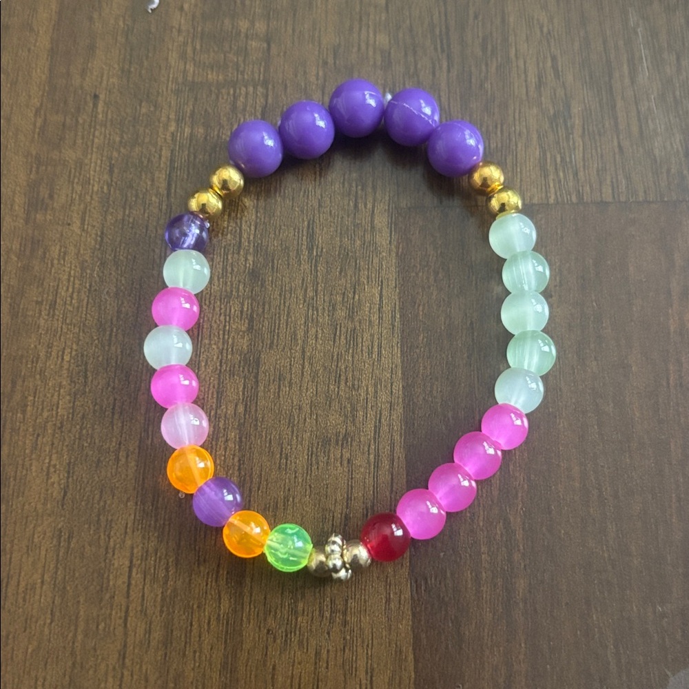 Joy & Whimsy Colorful Beaded Bracelet